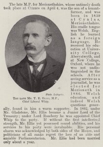 The late Mr T E Ellis, MP, Chief Liberal Whip by English Photographer