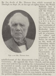 The late Mr Thomas Gee by English Photographer