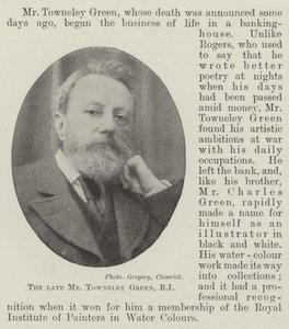 The Late Mr. Towneley Green, RI by English Photographer