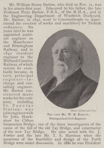 The Late Mr. W. H. Barlow, Distinguished Civil Engineer by English Photographer