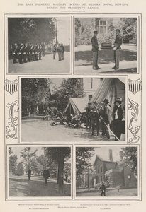 The late President McKinley, Scenes at Milburn House, Buffalo, during the President