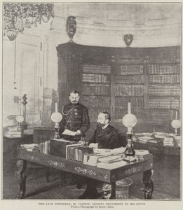 The Late President, Mr Carnot, Signing Documents in His Study