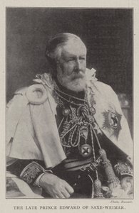 The Late Prince Edward of Saxe-Weimar by English Photographer