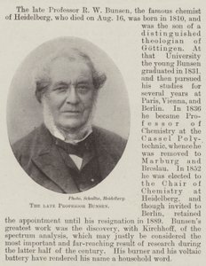 The late Professor Bunsen by English Photographer