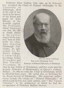 The late Professor Tait, Professor of Natural Philosophy at Edinburgh by English Photographer