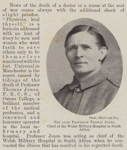 The Late Professor Thomas Jones, Chief of the Welsh Military Hospital in South Africa by English Photographer