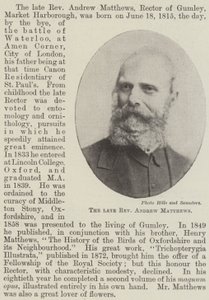 The Late Reverend Andrew Matthews