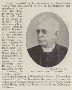 The late Reverend Dr J Troutbeck by English Photographer