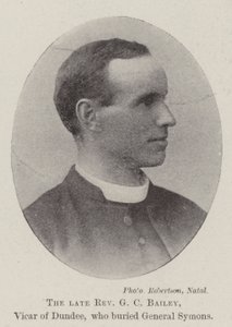 The late Reverend G C Bailey, Vicar of Dundee, who buried General Symons by English Photographer