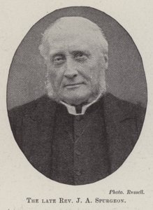 The late Reverend J A Spurgeon by English Photographer