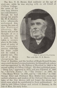 The Late Reverend T. E. Brown by English Photographer