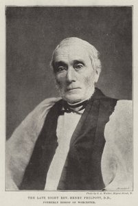 The Late Right Reverend Henry Philpott, DD, Formerly Bishop of Worcester by English Photographer