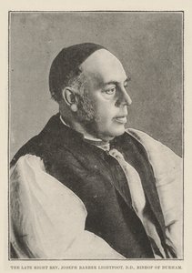 The late Right Reverend Joseph Barber Lightfoot, Bishop of Durham by English Photographer