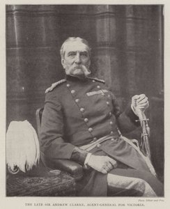 The late Sir Andrew Clarke, Agent-General for Victoria by English Photographer