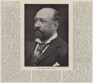 The late Sir Augustus Harris by English Photographer