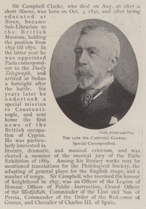 The late Sir Campbell Clarke, Special Correspondent by English Photographer