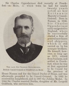 The Late Sir Charles Oppenheimer, British Consul-General at Frankfort-on-Main by English Photographer