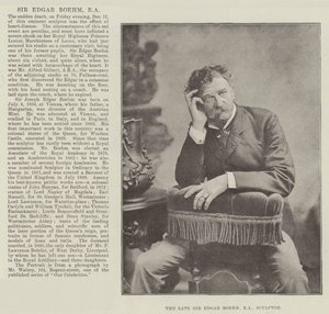 The Late Sir Edgar Boehm, RA, Sculptor