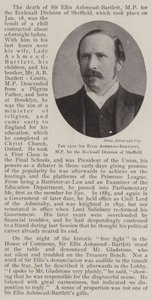 The late Sir Ellis Ashmead-Bartlett, MP for the Ecclesall Division of Sheffield