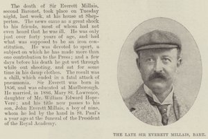 The Late Sir Everett Millais, Baronet by English Photographer