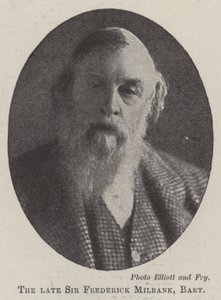 The Late Sir Frederick Milbank, Baronet by English Photographer