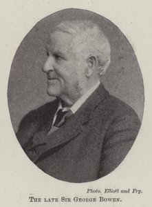 The Late Sir George Bowen by English Photographer