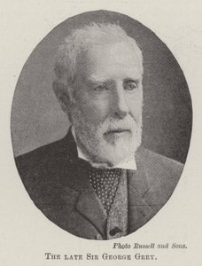 The late Sir George Grey by English Photographer