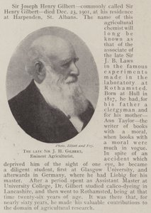 The Late Sir J H Gilbert, Eminent Agriculturist by English Photographer