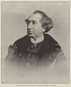 The Late Sir John Macdonald, Prime Minister of Canada by English Photographer