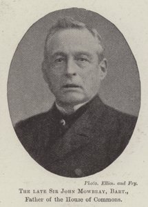 The late Sir John Mowbray, Baronet, Father of the House of Commons by English Photographer