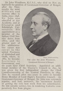 The late Sir John Woodburn, Lieutenant-Governor of Bengal