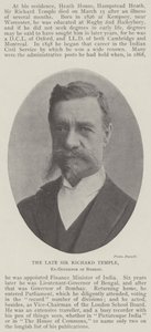 The late Sir Richard Temple, Ex-Governor of Bombay by English Photographer