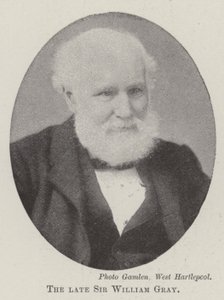 The late Sir William Gray by English Photographer