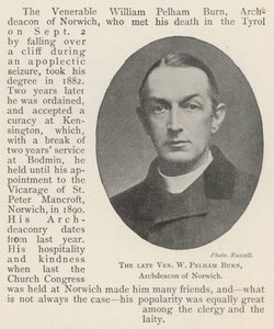 The Late Venerable W Pelham Burn, Archdeacon of Norwich by English Photographer