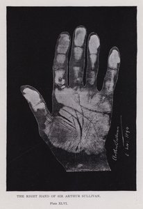 The right hand of Sir Arthur Sullivan by English Photographer