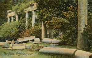 The ruins at Virginia Water at Windsor Great Park, England
