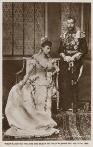 The Wedding of Prince George, Duke of York (Later King George V), and Princess Mary of Teck (Later Queen Mary) by English Photographer