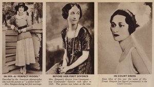The Younger Mrs Simpson, Future Duchess of Windsor by English Photographer