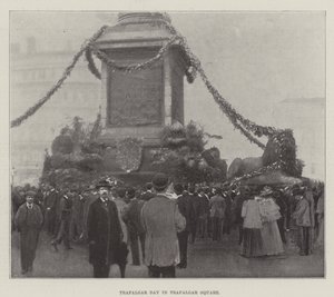 Trafalgar Day in Trafalgar Square by English Photographer
