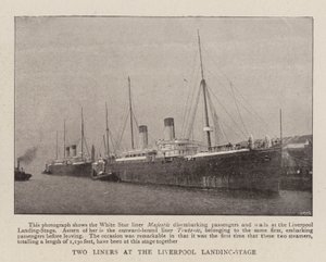 Two Liners at the Liverpool Landing-Stage