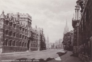 University College, High Street, Oxford by English Photographer