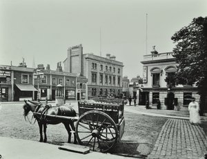 Upper Richmond Road: west from Putney High Street, showing horse drawn vehicle in foreground, 1880
