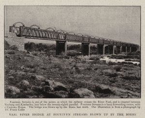 Vaal River Bridge at Fourteen Streams blown up by the Boers