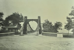View of the Old Lambeth Bridge, 1897