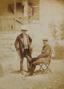 Viscount Gough and General Sir W. Codrington at HQ Sebastopol by English Photographer