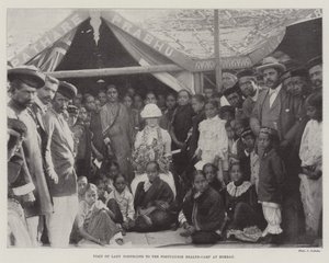 Visit of Lady Northcote to the Portuguese Health-Camp at Bombay by English Photographer