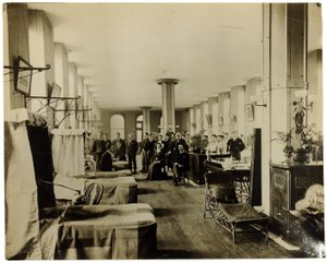 Ward at St. Thomas Hospital, London, c.1890 by English Photographer