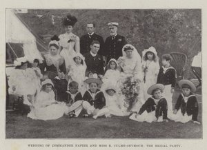 Wedding of Commander Napier and Miss E Culme-Seymour, the Bridal Party