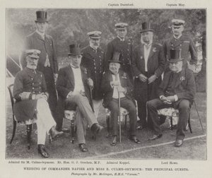 Wedding of Commander Napier and Miss E Culme-Seymour, the Principal Guests by English Photographer