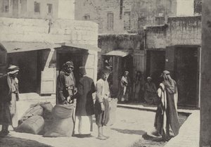 Wheat Market, Nazareth, where Christ grew up by English Photographer